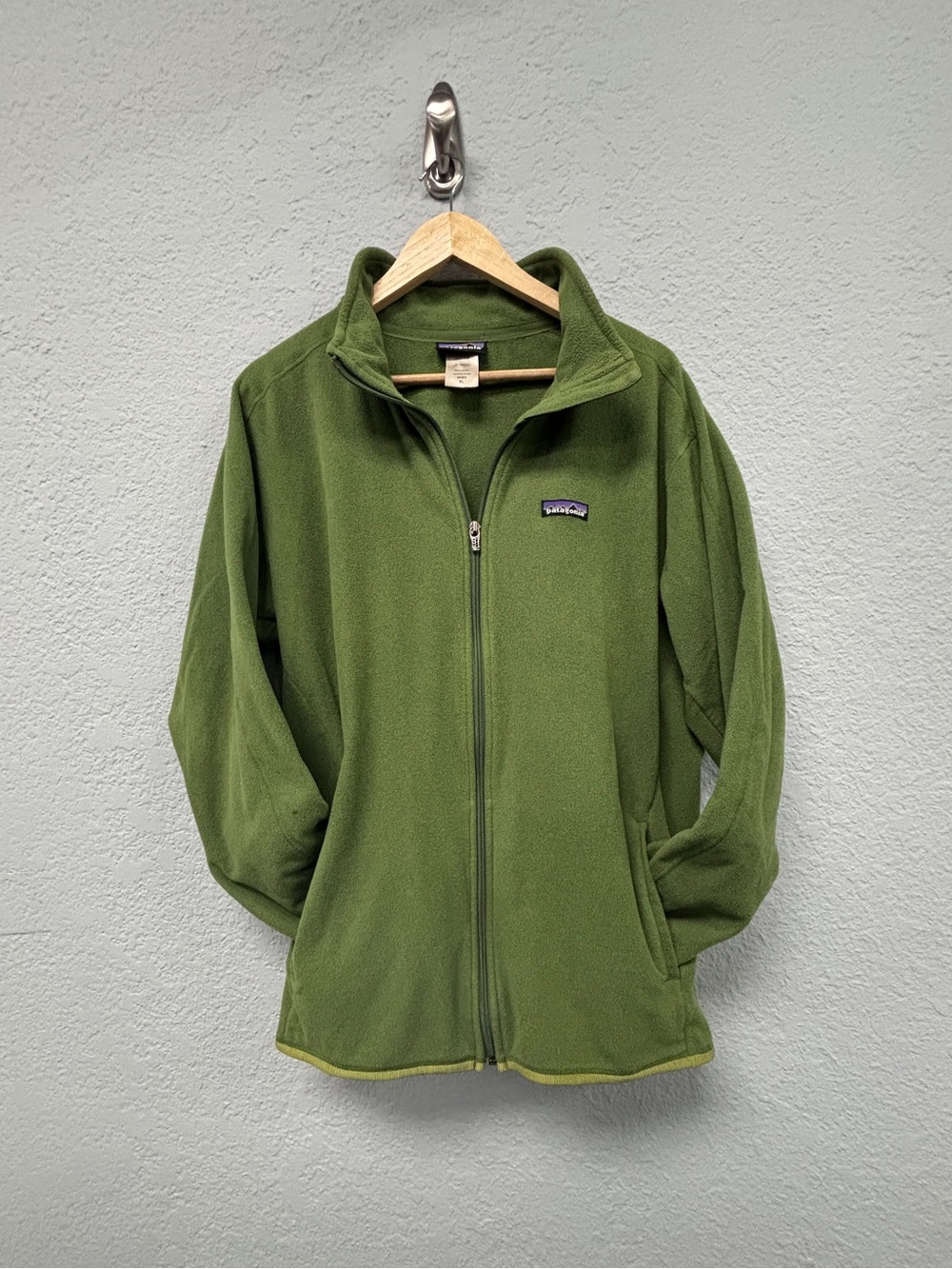 Vintage Patagonia Synchilla Full-Zip Fleece Jacket - Men’s XL - Olive Green